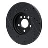 E-Line Drilled & Slotted Black Brake Rotor, Fits Select Mini, Position: Front Right - image 4