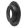 E-Line Drilled & Slotted Black Brake Rotor, 1988-1995 GM, Position: Rear Right - image 1