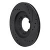 E-Line Drilled & Slotted Black Brake Rotor, 1984-1987 GM, Position: Front Left - image 4
