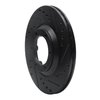 E-Line Drilled & Slotted Black Brake Rotor, 1984-1987 GM, Position: Front Right - image 2