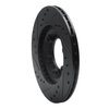 E-Line Drilled & Slotted Black Brake Rotor, 1984-1987 GM, Position: Front Right - image 3