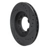 E-Line Drilled & Slotted Black Brake Rotor, 1986-2006 Fits Multiple Makes/Models, Position: Front Left - image 4
