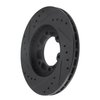 E-Line Drilled & Slotted Black Brake Rotor, 1986-2006 Fits Multiple Makes/Models, Position: Front Right - image 4