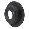 E-Line Drilled & Slotted Black Brake Rotor, 1992-2004 Fits Multiple Makes/Models, Position: Rear Left - image 4