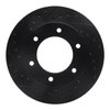 E-Line Drilled & Slotted Black Brake Rotor, 2001-2004 Fits Multiple Makes/Models, Position: Front Left - image 3