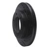 E-Line Drilled & Slotted Black Brake Rotor, 2001-2004 Fits Multiple Makes/Models, Position: Front Right - image 4