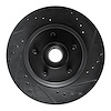 E-Line Drilled & Slotted Black Brake Rotor, 1969-1973 Mopar, Position: Front Right - image 1