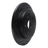 E-Line Drilled & Slotted Black Brake Rotor, 1988-1995 Fits Multiple Makes/Models, Position: Rear Left - image 2