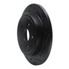 E-Line Drilled & Slotted Black Brake Rotor, 1988-1995 Fits Multiple Makes/Models, Position: Rear Right - image 2