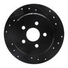 E-Line Drilled & Slotted Black Brake Rotor, 1995-2007 Mopar, Position: Rear Right - image 3