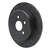 E-Line Drilled & Slotted Black Brake Rotor, 2003-2010 Mopar, Position: Rear Left - image 1
