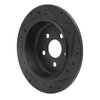 E-Line Drilled & Slotted Black Brake Rotor, 2003-2010 Mopar, Position: Rear Left - image 3