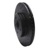 E-Line Drilled & Slotted Black Brake Rotor, Fits Select Mopar, Position: Front Left - image 3