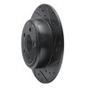 E-Line Drilled & Slotted Black Brake Rotor, Fits Select Mopar, Position: Rear Right - image 3