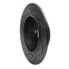E-Line Drilled & Slotted Black Brake Rotor, Fits Select Mopar, Position: Rear Right - image 4