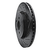 E-Line Drilled & Slotted Black Brake Rotor, Fits Select Mopar, Position: Front Right - image 1
