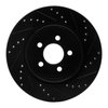 E-Line Drilled & Slotted Black Brake Rotor, Fits Select Mopar, Position: Rear Left - image 2