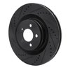 E-Line Drilled & Slotted Black Brake Rotor, Fits Select Mopar, Position: Front Left - image 4