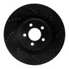E-Line Drilled & Slotted Black Brake Rotor, Fits Select Mopar, Position: Front Right - image 3
