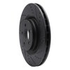 E-Line Drilled & Slotted Black Brake Rotor, Fits Select Mopar, Position: Front Right - image 4