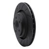 E-Line Drilled & Slotted Black Brake Rotor, Fits Select Mopar, Position: Rear Left - image 2