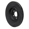 E-Line Drilled & Slotted Black Brake Rotor, Fits Select Mopar, Position: Rear Right - image 2