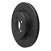E-Line Drilled & Slotted Black Brake Rotor, Fits Select Mopar, Position: Rear Left - image 1