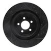 E-Line Drilled & Slotted Black Brake Rotor, Fits Select Mopar, Position: Rear Left - image 3