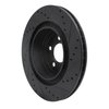 E-Line Drilled & Slotted Black Brake Rotor, Fits Select Mopar, Position: Rear Left - image 4