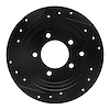 E-Line Drilled & Slotted Black Brake Rotor, 2007-2017 Fits Multiple Makes/Models, Position: Rear Right - image 1