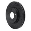 E-Line Drilled & Slotted Black Brake Rotor, Fits Select Fits Multiple Makes/Models, Position: Front Left - image 3
