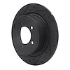 E-Line Drilled & Slotted Black Brake Rotor, 2007-2017 Fits Multiple Makes/Models, Position: Rear Left - image 1