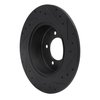 E-Line Drilled & Slotted Black Brake Rotor, 2007-2017 Fits Multiple Makes/Models, Position: Rear Left - image 3