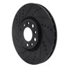 E-Line Drilled & Slotted Black Brake Rotor, Fits Select Mopar, Position: Front Left - image 3