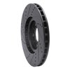 E-Line Drilled & Slotted Black Brake Rotor, Fits Select Mopar, Position: Front Right - image 4