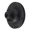 E-Line Drilled & Slotted Black Brake Rotor, 1971-1981 Mopar, Position: Front Right - image 2