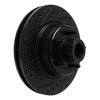 E-Line Drilled & Slotted Black Brake Rotor, 1974-1984 Mopar, Position: Front Left - image 2