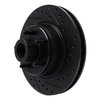 E-Line Drilled & Slotted Black Brake Rotor, 1974-1984 Mopar, Position: Front Right - image 2
