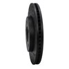 E-Line Drilled & Slotted Black Brake Rotor, 2004-2008 Mopar, Position: Front Right - image 2