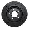 E-Line Drilled & Slotted Black Brake Rotor, 2004-2008 Mopar, Position: Front Right - image 4