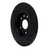 E-Line Drilled & Slotted Black Brake Rotor, Fits Select Mopar, Position: Rear Left - image 4