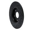 E-Line Drilled & Slotted Black Brake Rotor, Fits Select Mopar, Position: Rear Right - image 4