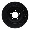 E-Line Drilled & Slotted Black Brake Rotor, 1965-1972 Mopar, Position: Front Left - image 4