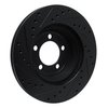 E-Line Drilled & Slotted Black Brake Rotor, 1965-1972 Mopar, Position: Front Right - image 4