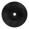 E-Line Drilled & Slotted Black Brake Rotor, 1976-1981 Mopar, Position: Front Right - image 3