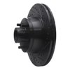 E-Line Drilled & Slotted Black Brake Rotor, 1976-1981 Mopar, Position: Front Right - image 4