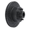 E-Line Drilled & Slotted Black Brake Rotor, 1970-1972 Mopar, Position: Front Left - image 2