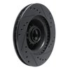 E-Line Drilled & Slotted Black Brake Rotor, 1970-1972 Mopar, Position: Front Left - image 4