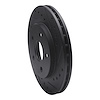 E-Line Drilled & Slotted Black Brake Rotor, 1991-1992 Mopar, Position: Front Right - image 1