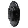 E-Line Drilled & Slotted Black Brake Rotor, 1993-1997 Mopar, Position: Front Left - image 4